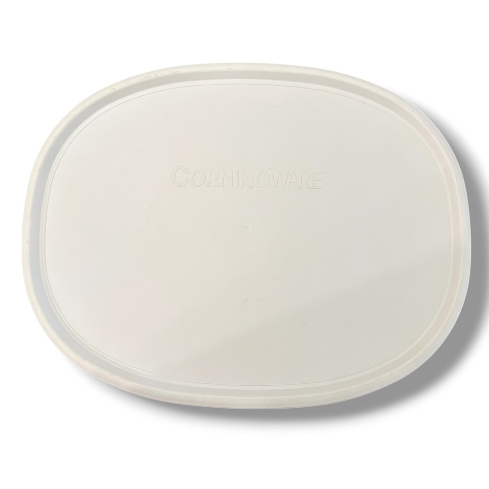 CorningWare French White F-2-PC White Plastic Oval Replacement Lid  USA